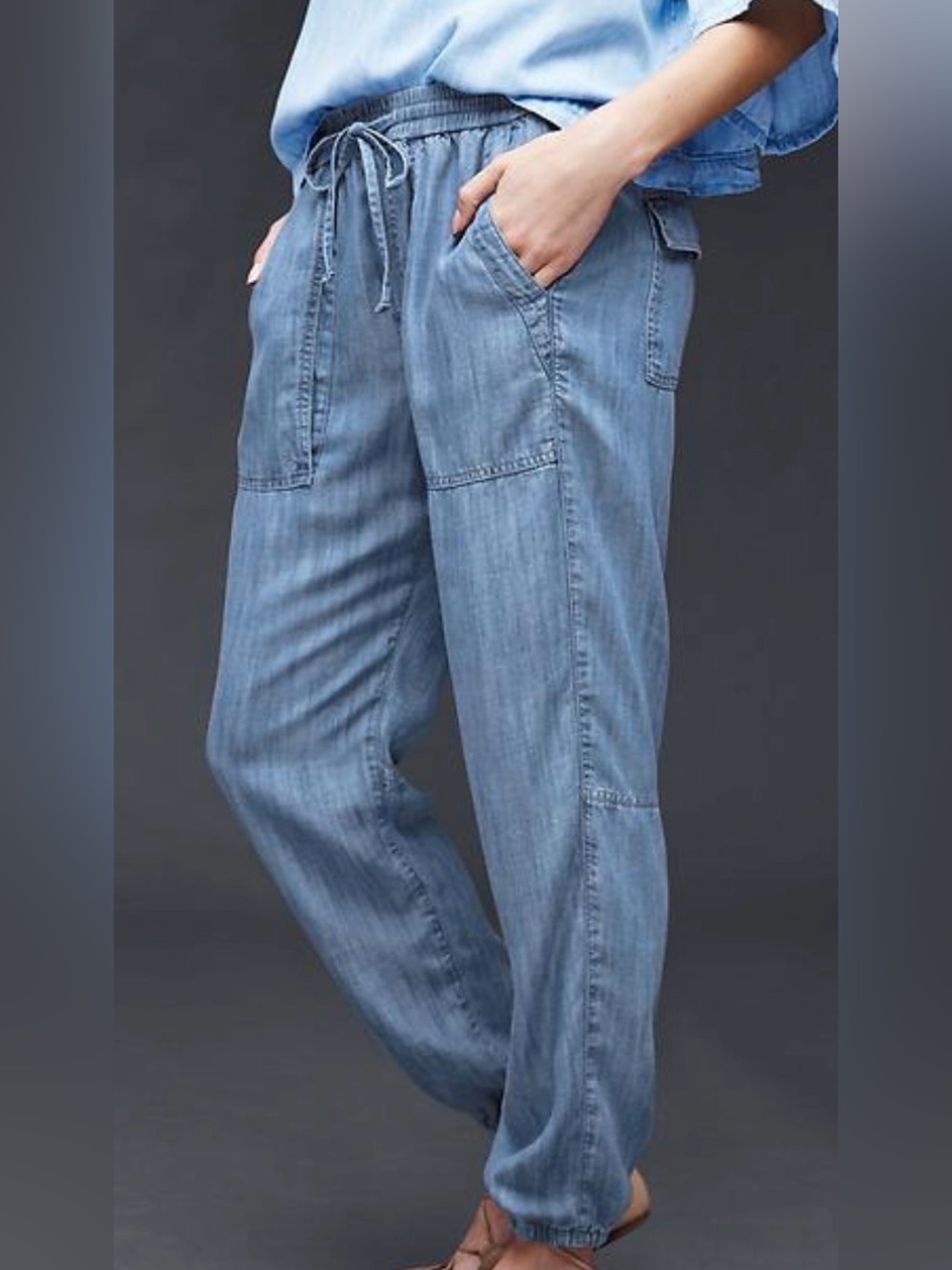 GAP Índigo TENCEL Utility Jogger
